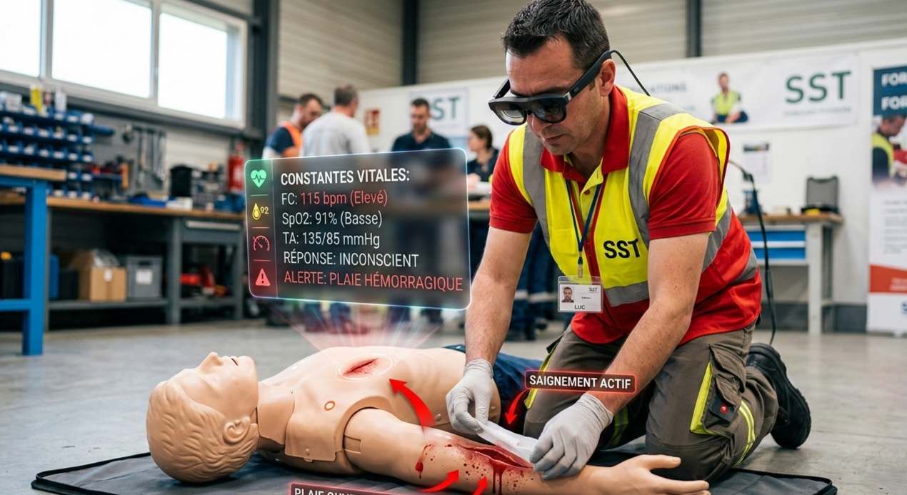 Formation secourisme et gestion de victimes avec assistant intelligent LARI